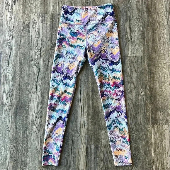 Peloton Leggings Purple River Rock High Waist Leggings Multicolored Size Small - Picture 4 of 9